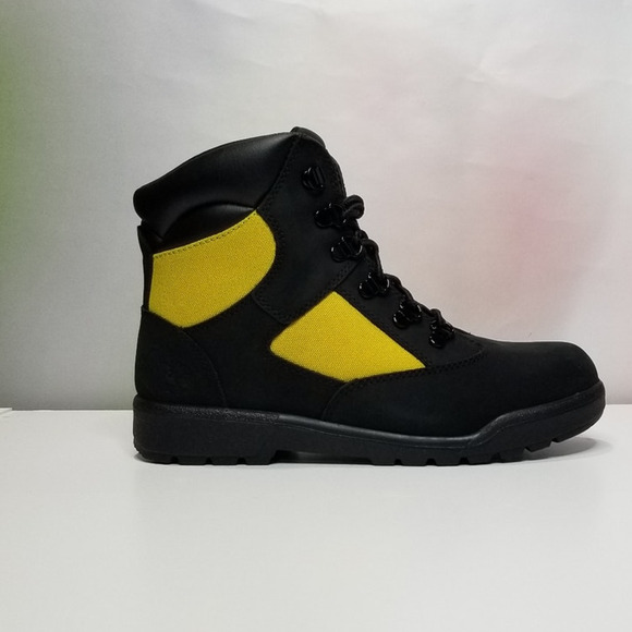 TIMBERLAND  6" Field Boots Women's 8 (EU39) Black, Yellow  NEW - Picture 5 of 10